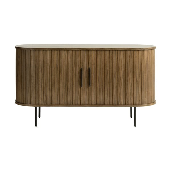 Pruun madal kapp tammepuust 140x76 cm Nola - Unique Furniture