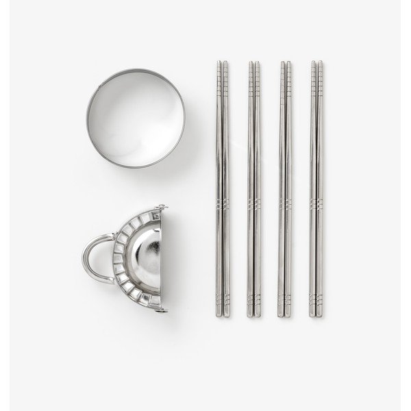 Beežid roostevabast terasest söögipulgad komplektis 4 inimesele The Essentials - Dumpling Tools - Printworks-image-3