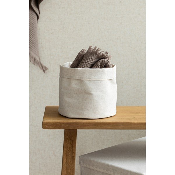 Tekstiilist korv ø 20x20 cm Soft Storage Round - Bigso-image-3