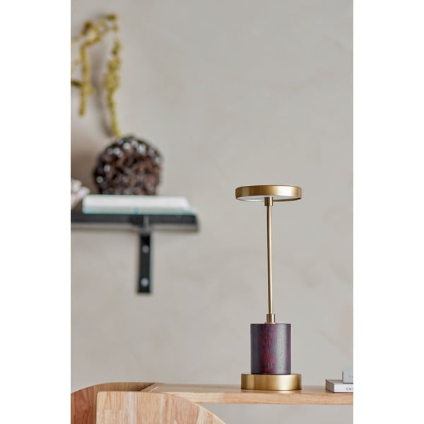 Kuldne dimmerdatav LED laualamp metallist lambivarjuga (kõrgus 30 cm) Chico - Bloomingville-image-1