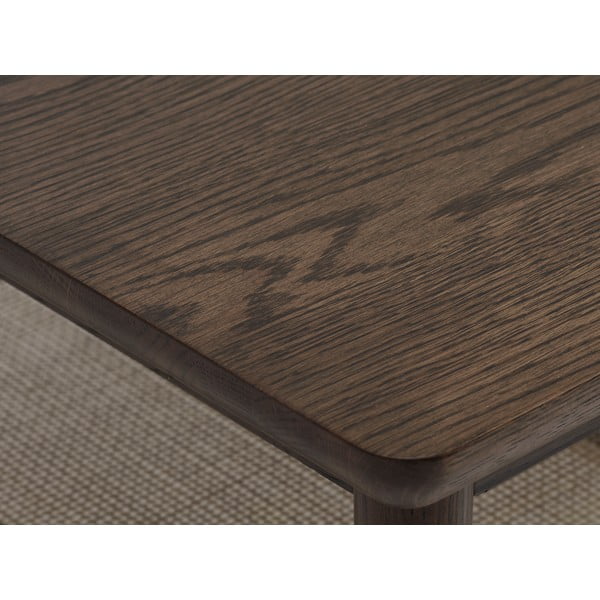 Pruun tammepuidust diivanilaud 60x120 cm Barrali - Unique Furniture-image-2