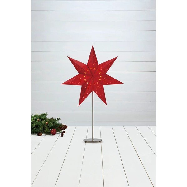 Punane jõulumotiividega valguskaunistus Saturnus - Markslöjd-image-1