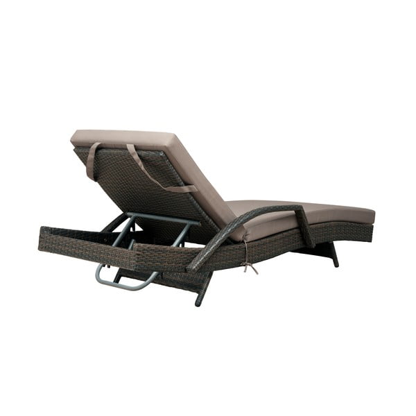 Pruun-beež kunstlikust rotangist aia lamamistool Redondo - Unique Furniture-image-4