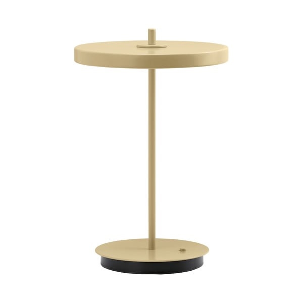 Helekollane LED-lauavalgusti metallist varjuga (kõrgus 31 cm) Asteria Move - UMAGE