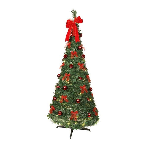 Svítící stromek Red Christmas, 190 cm