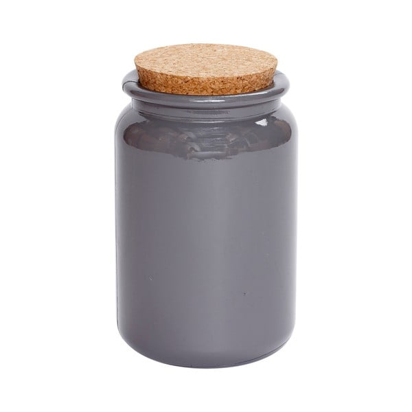 Set dóz z recyklovaného skla, malý, šedý