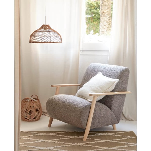 Naturaalset värvi rotangist lambivarju ø 42,5 cm Dyara - Kave Home-image-1