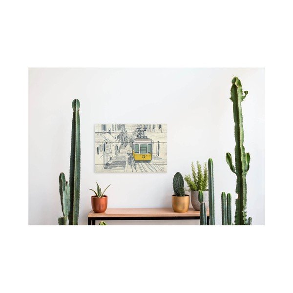 Puidust silt 60x40 cm Train – Really Nice Things-image-1