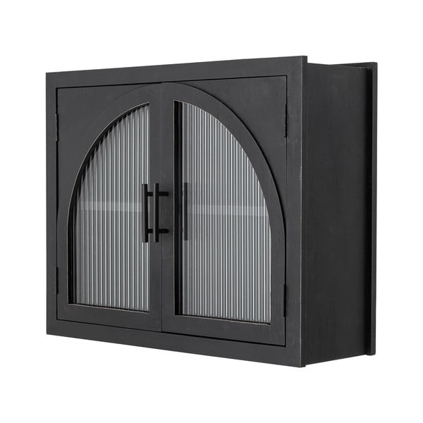 Must rippuv vitriin kuusepuidust 62x49x23 cm Lario - Bloomingville-image-2