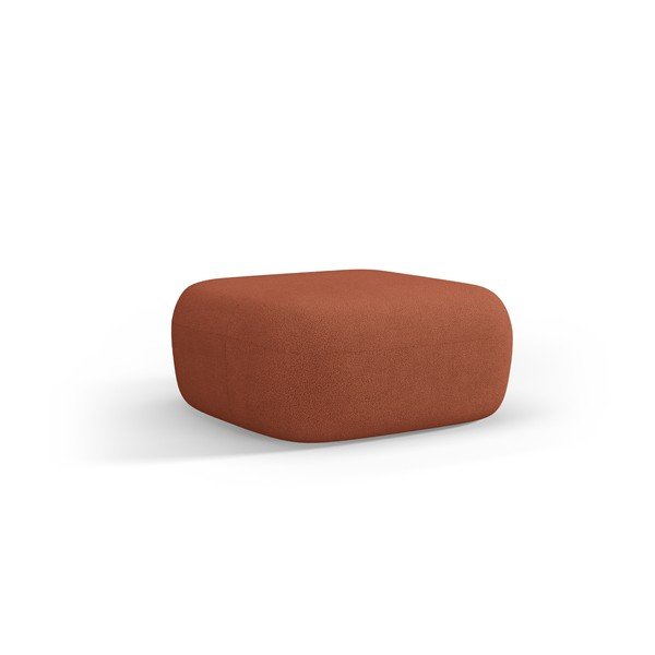 Terrakota bouclé kangast taburet Jenny - Micadoni