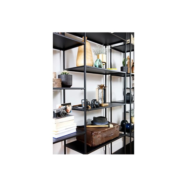 Must metallist raamaturiiul 120x195 cm June - WOOOD-image-3