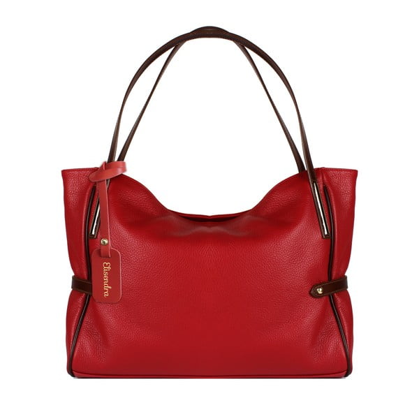 Červená kožená kabelka Maison Bag Koraline