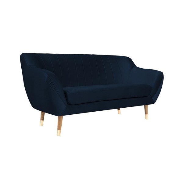Tumesinine sametne diivan , 158 cm Benito - Mazzini Sofas-image-2