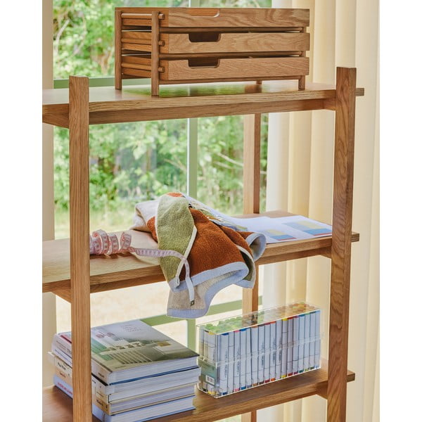 Pruun puuvillane froteerätik 70x140 cm Block - Hübsch-image-4