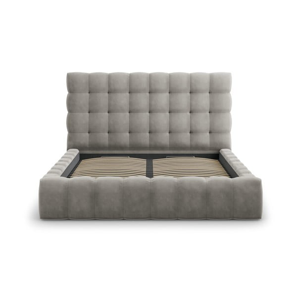 Helehall polsterdatud kaheinimesevoodi koos voodipõhja ja panipaigaga 180x200 cm Bali - Cosmopolitan Design-image-2