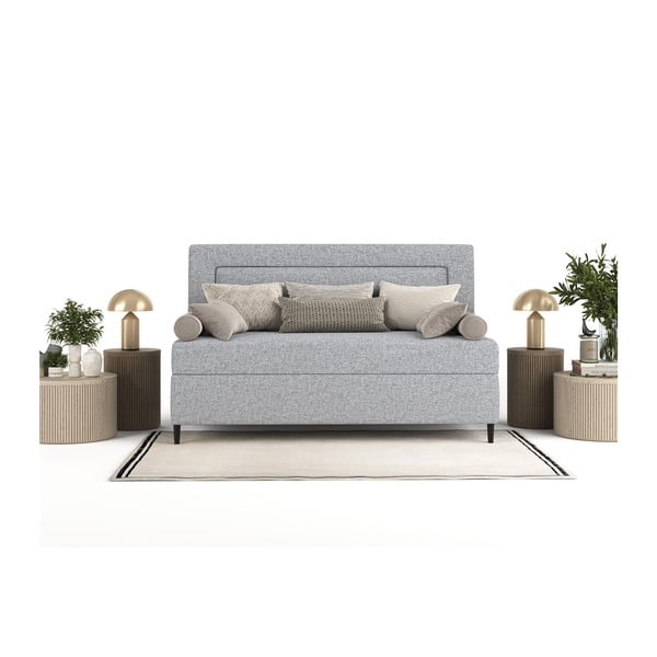 Hall polsterdatud üheinimesevoodi 100x200 cm Alba - Maison de Rêve-image-4