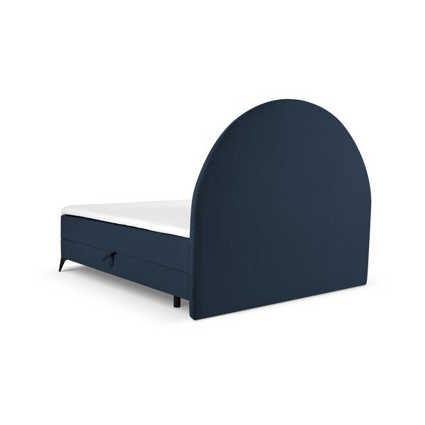 Tumesinine boxspring-voodi koos hoiualusega 180x200 cm Sunrise - Cosmopolitan Design-image-3