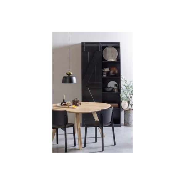 Must rippvalgusti metallist varju ø 31 cm Linne - WOOOD-image-1