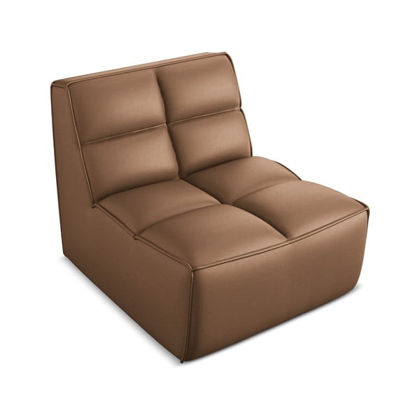 Pruun kunstnahast diivanimoodul Kalai - Makamii-image-1