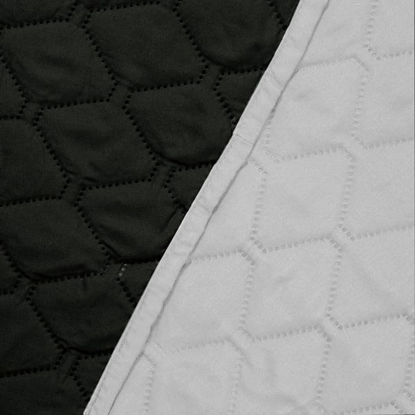 Mustast ja hallist pöördmikrokiust voodiplaat , 240 x 260 cm Axel - DecoKing-image-3