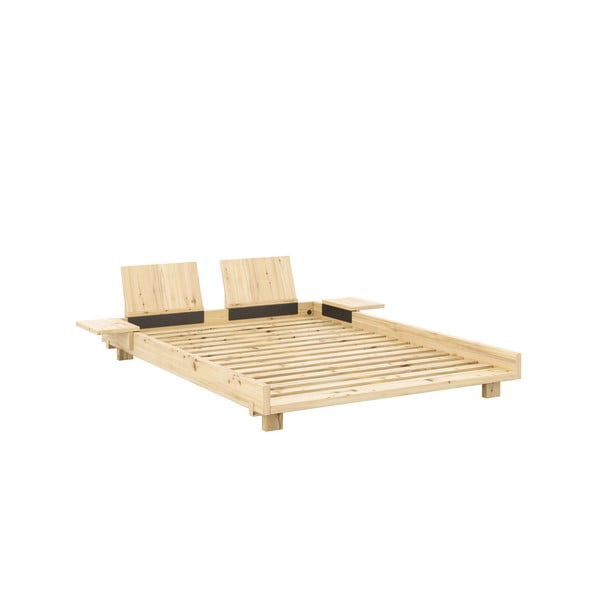 Männipuidust kaheinimesevoodi koos voodipõhjaga 160x200 cm Social Bed - Karup Design