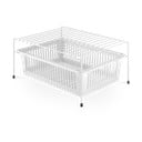 Valge roostevabast terasest lisariiul koos hoiuruumiga Dino - Metaltex