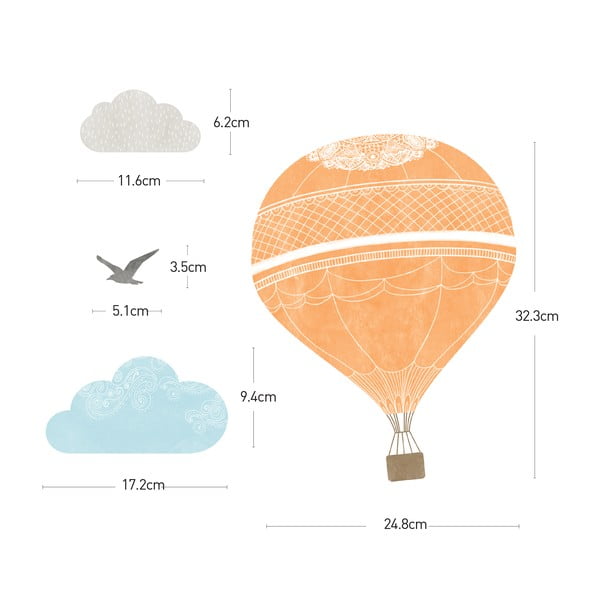 Montgolfier seinakleebiste komplekt - Ambiance-image-2