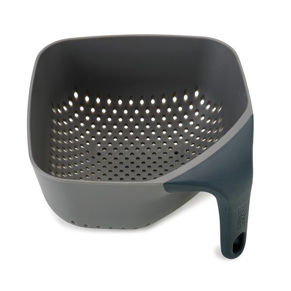 Kubický cedník Square Colander, střední šedý