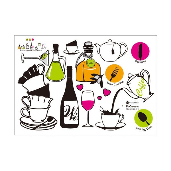 Sada samolepek Ambiance Wine and Tea-image-1