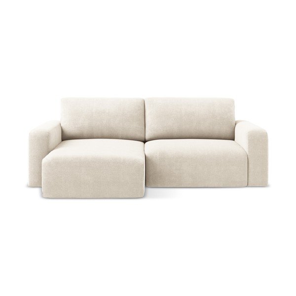 Kreemjas šenilldiivanvoodi/panipaigaga nurgadiivan (vasak nurk/diivanvoodiga) Kona - Makamii