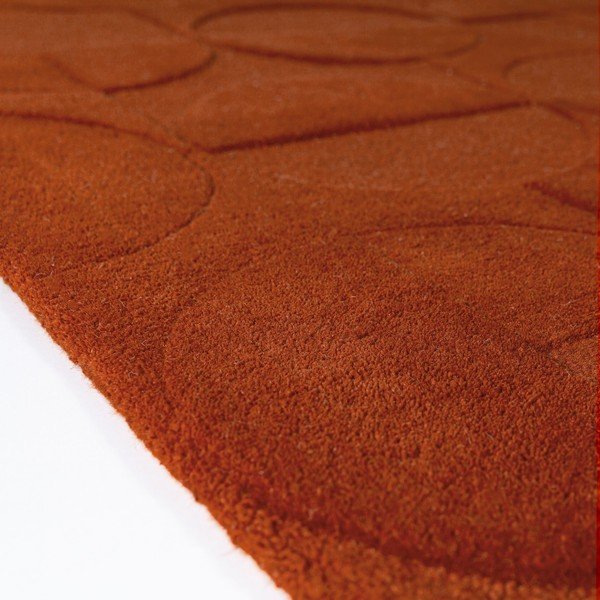 Käsitsi kootud terrakotavärvi villavaip 120x170 cm Gigi - Flair Rugs-image-4