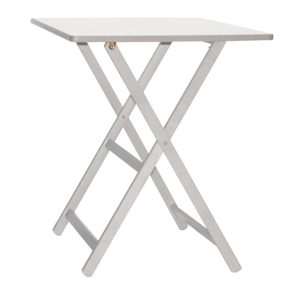 Bílý skládací stůl z bukového dřevaValdomo Maison, 60 x 80 cm
