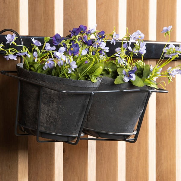 Metall lillepotihoidja  (kõrgus 19,5 cm) Duo – Esschert Design-image-2