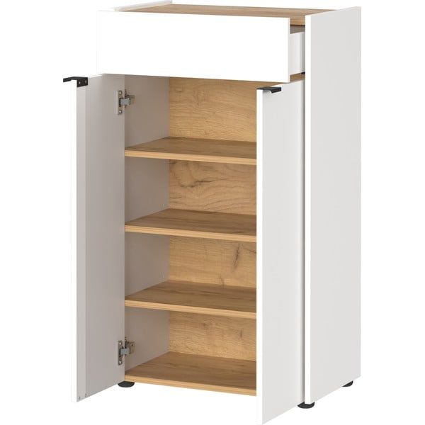 Valge kõrge vannitoakapp 60x98 cm Forano - Germania-image-2