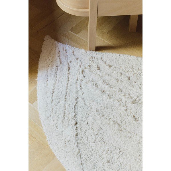 Kreem pestav/käsitsi kootud puuvillane laste vaip 100x120 cm Swan - Lorena Canals-image-2