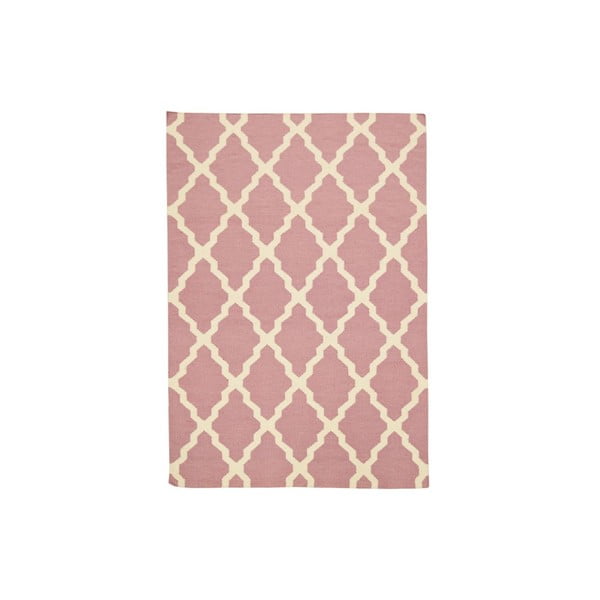 Vlněný koberec Kilim Pink, 160x230 cm