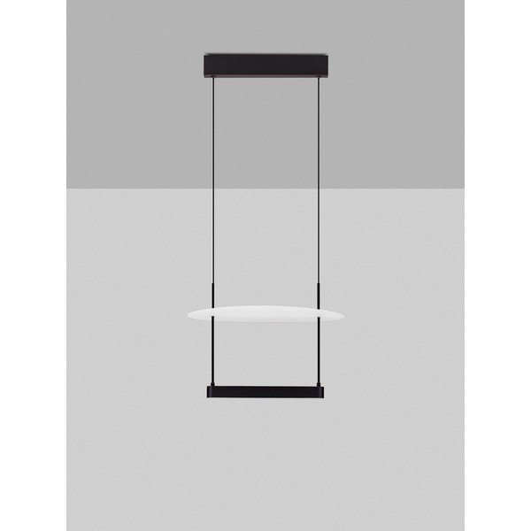 Valge/mattmust alumiiniumist hämardatav LED-rippvalgusti ø 40 cm Diona - Nova Luce-image-4