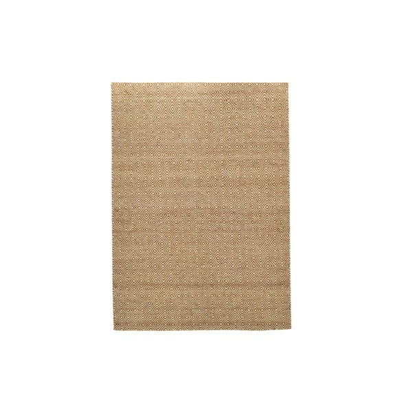 Ručně tkaný koberec Light Brown Pattern Kilim, 152x212 cm