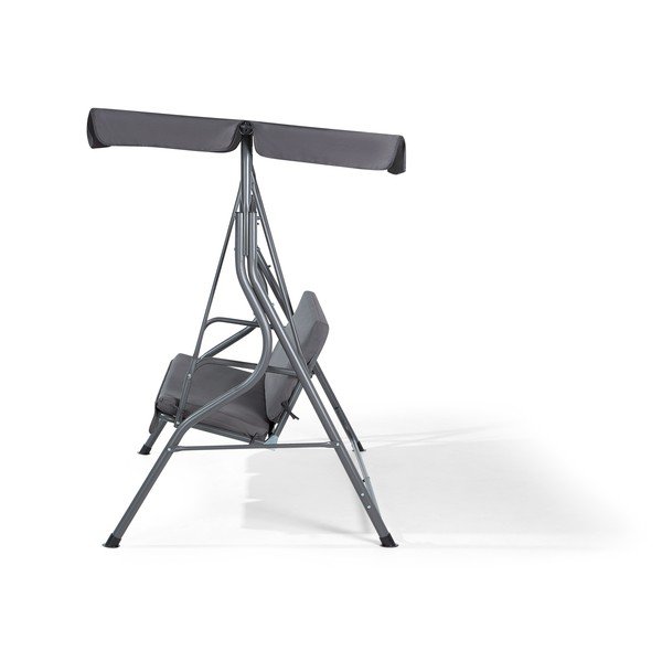 Šedá zahradní třímístná houpačka Monobeli Line-image-3