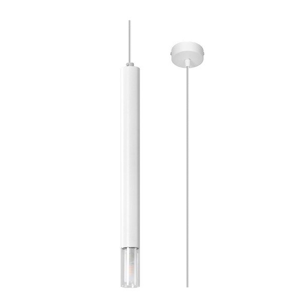 Valge metallist rippvalgusti ø 8 cm Vittoria - Sollux