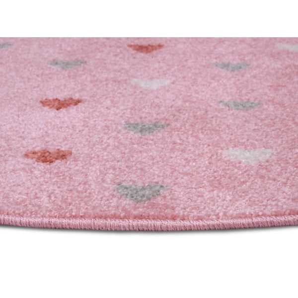 Roosa laste vaip ø 100 cm Little Hearts - Hanse Home-image-2