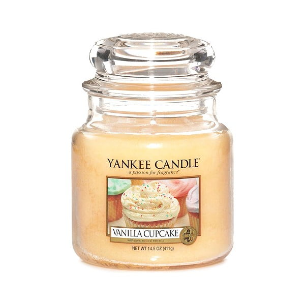 Lõhnaküünal, põlemisaeg 65 tundi Vanilla Cupcake - Yankee Candle