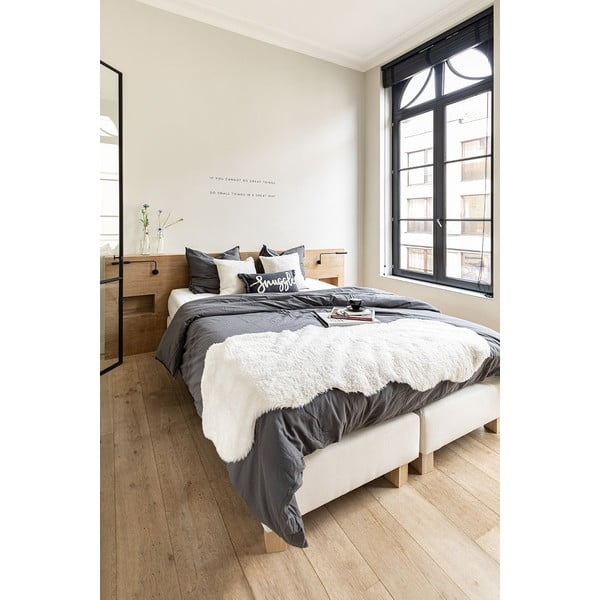 Valge kunstkarusnahk, 60 x 180 cm - Tiseco Home Studio-image-1