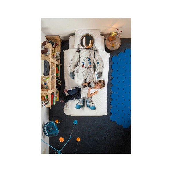 Bavlněné povlečení na jednolůžko Snurk Astronaut, 140 x 200 cm-image-2