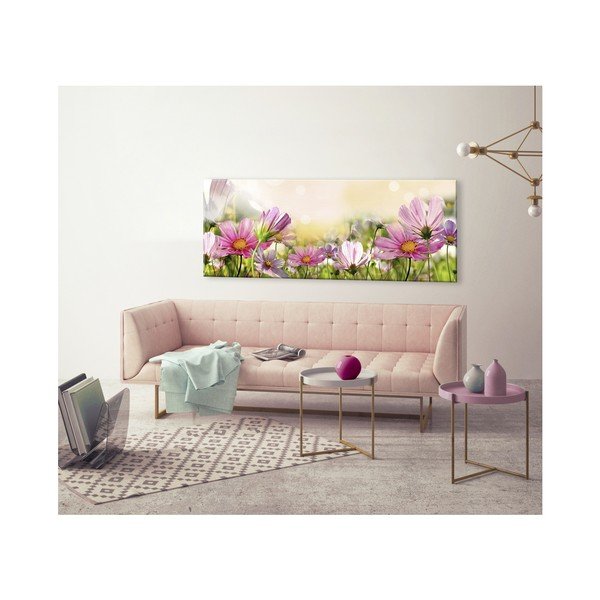 Obraz Styler Glas Flowers Astry, 50 x 125 cm-image-1