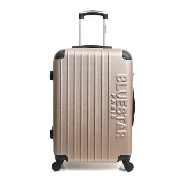 Béžový cestovní kufr na kolečkách Blue Star Bucarest, 57 l