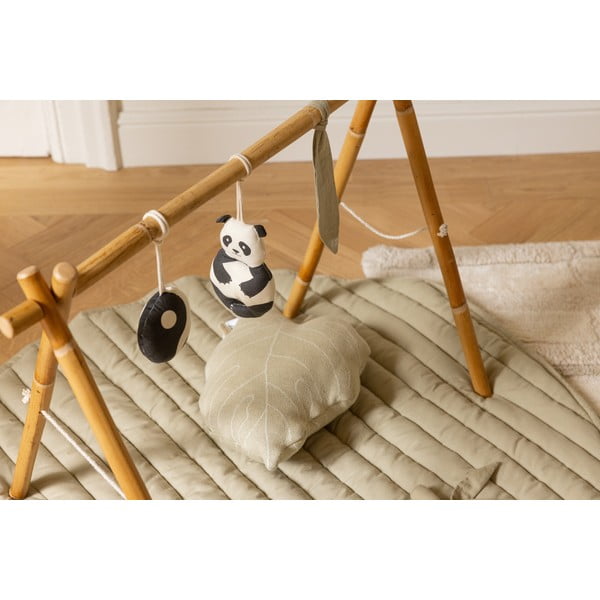 Roheline-kreem laste mängumatt Bamboo Leaf - Lorena Canals-image-1