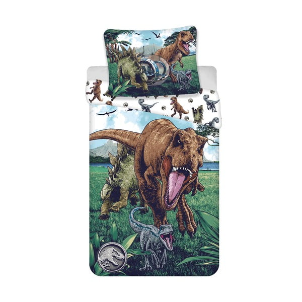 Puuvillane laste voodipesu 140x200 cm Jurassic World "Trio" - Jerry Fabrics