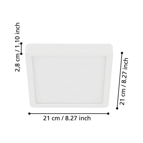 Valge LED laevalgusti 21x21 cm FUEVA 5 - EGLO-image-1