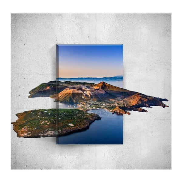 Nástěnný 3D obraz Mosticx Island, 40 x 60 cm